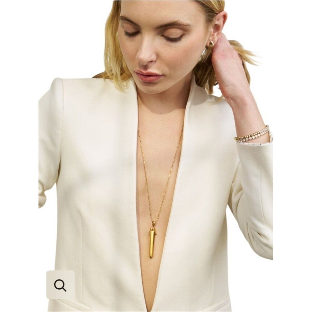 stella & dot rebel pendant necklace gold